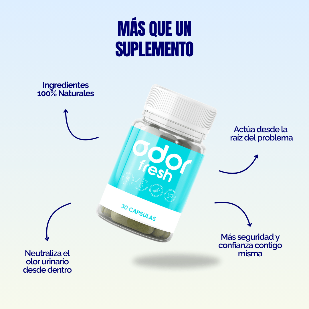 Suplemento para el mal olor urinario por incontinencia