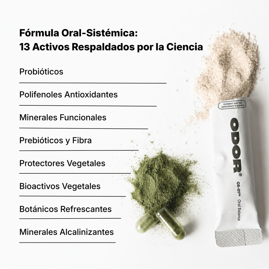 Sistema de control bifocal avanzado para el mal aliento.