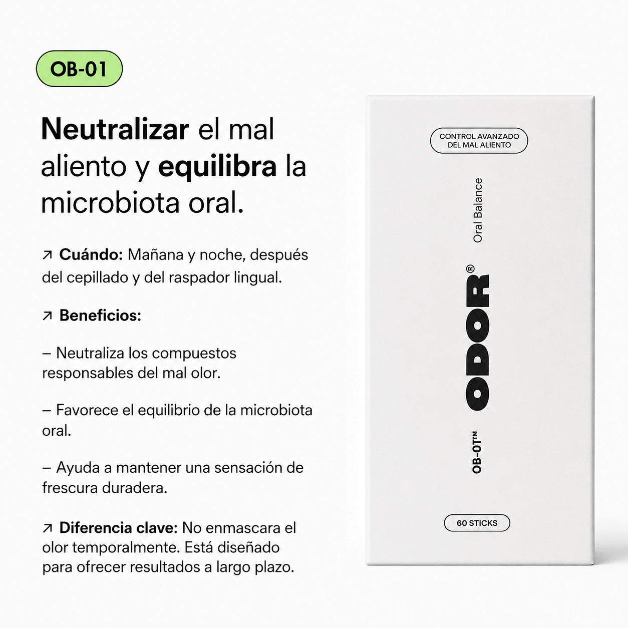 Sistema completo para mal aliento persistente