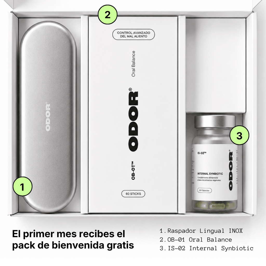 Sistema de control bifocal avanzado para el mal aliento.