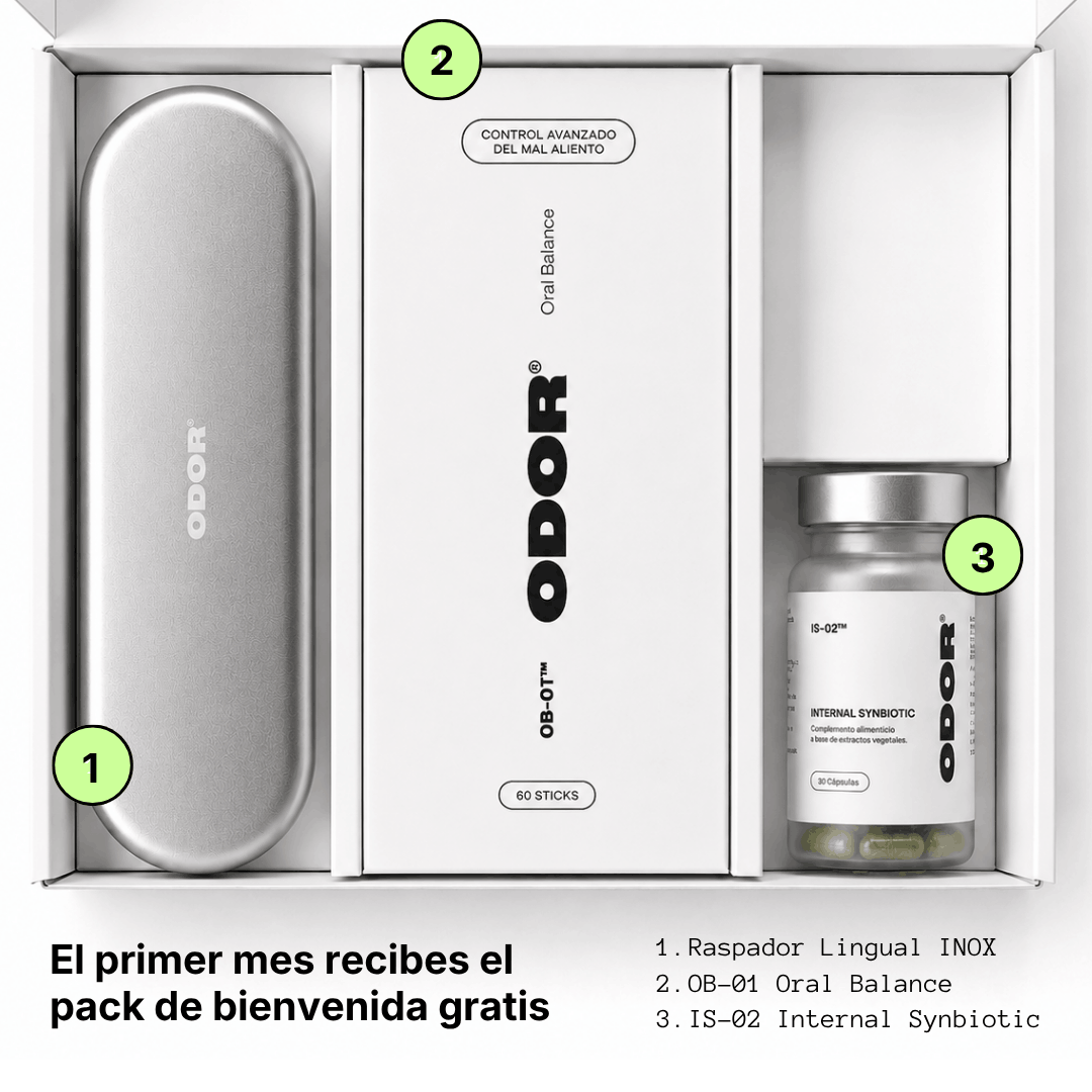 Sistema de control bifocal avanzado para el mal aliento.